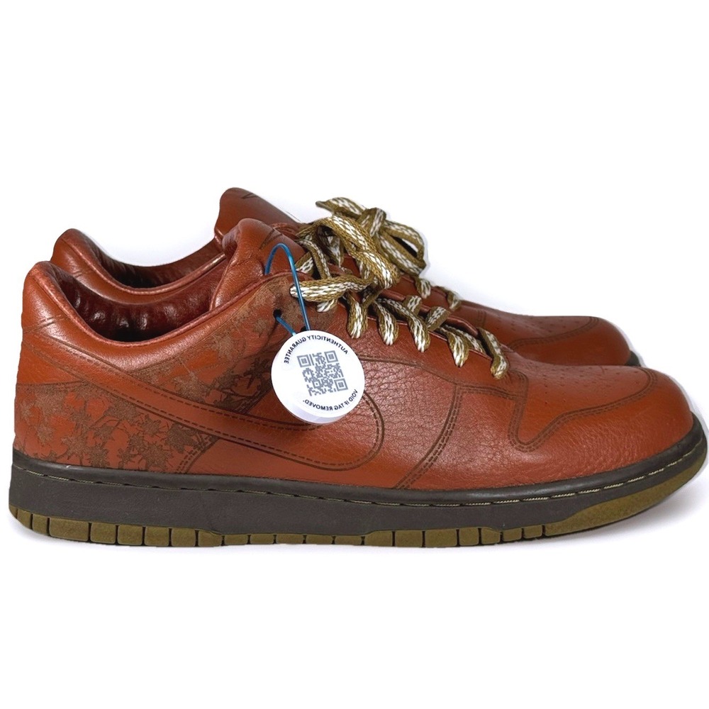 Nike Dunk Low 1 Piece Brown Pony Spanish Moss Laser Mens Size 10 312424-222 224